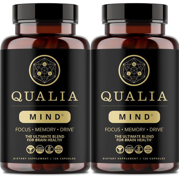 QUALIA MIND | The Ultimate Blend For Brain Health* | Doctor-Formulated Nootropic To Fuel Focus & Concentration* | Supports Long Term Brain Health| Maintain Drive & Productivity | 2 Month Supply