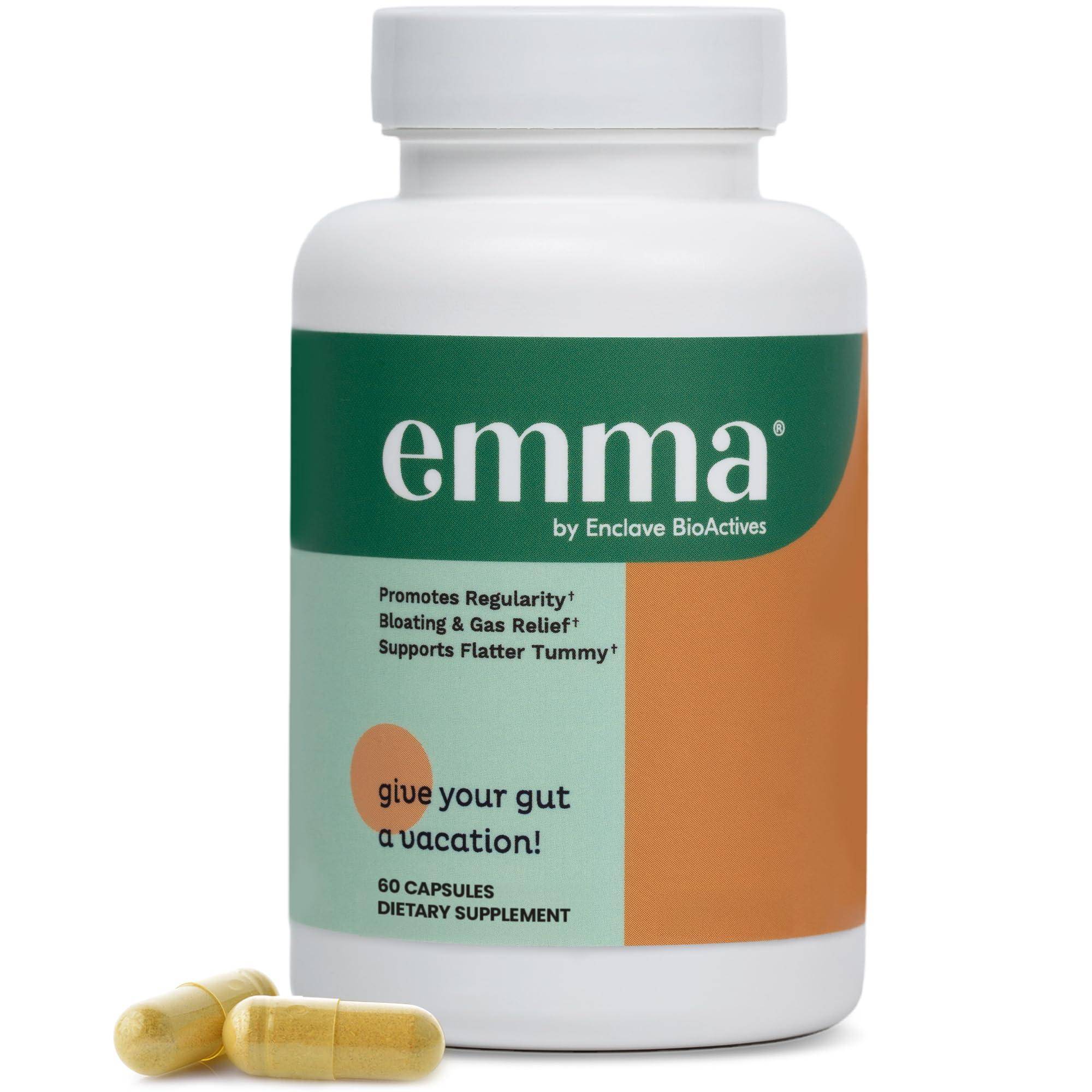 Emma Gut Heath Gas and bloating relief supplement - 60 capsules