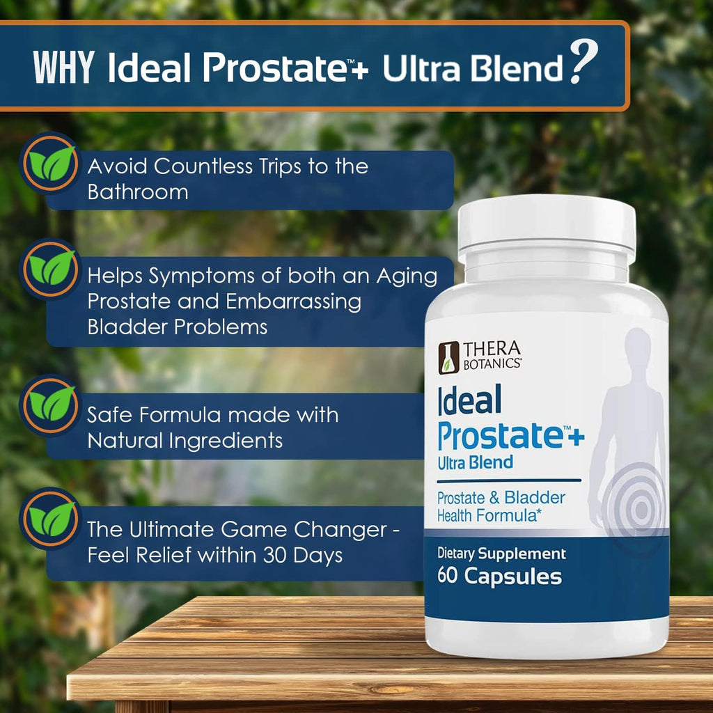 Ideal Prostate - Powerful Prostate Supplement for Men – Natural Prostate Relief with Saw Palmetto, Beta Sitosterol, Lycopene, Zinc, Horsetail & Vitamin D3 – 60 Capsules