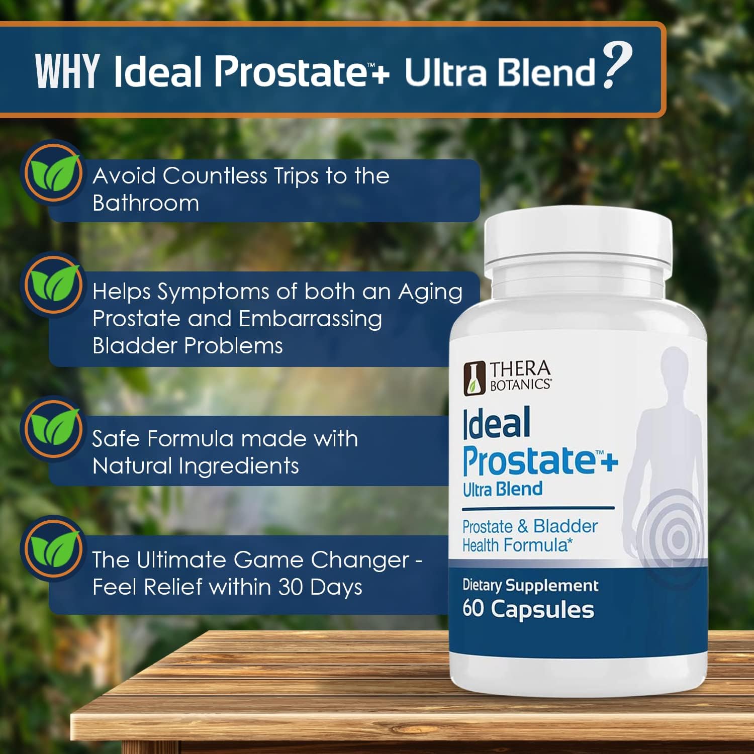 Ideal Prostate - Powerful Prostate Supplement for Men – Natural Prostate Relief with Saw Palmetto, Beta Sitosterol, Lycopene, Zinc, Horsetail & Vitamin D3 – 60 Capsules