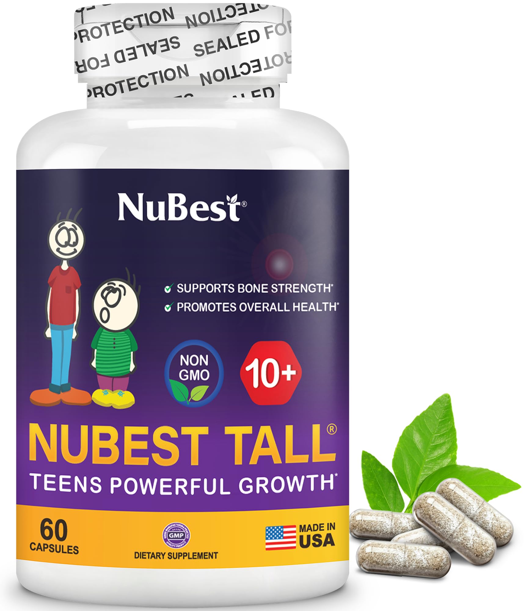 NuBest Tall 10+ powerful growth support for teens 60 capsules