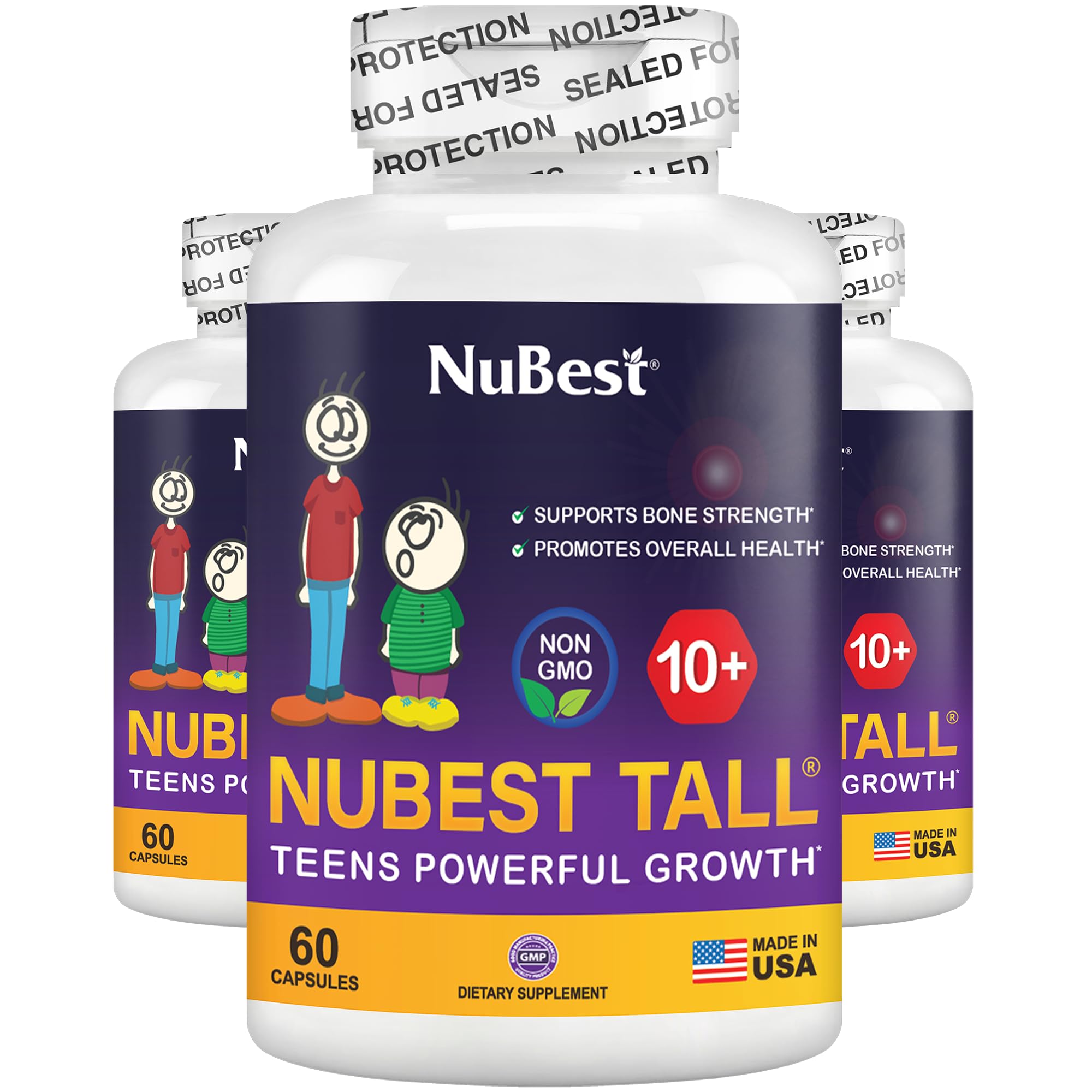 NuBest Tall 10+ powerful growth support for teens 60 capsules
