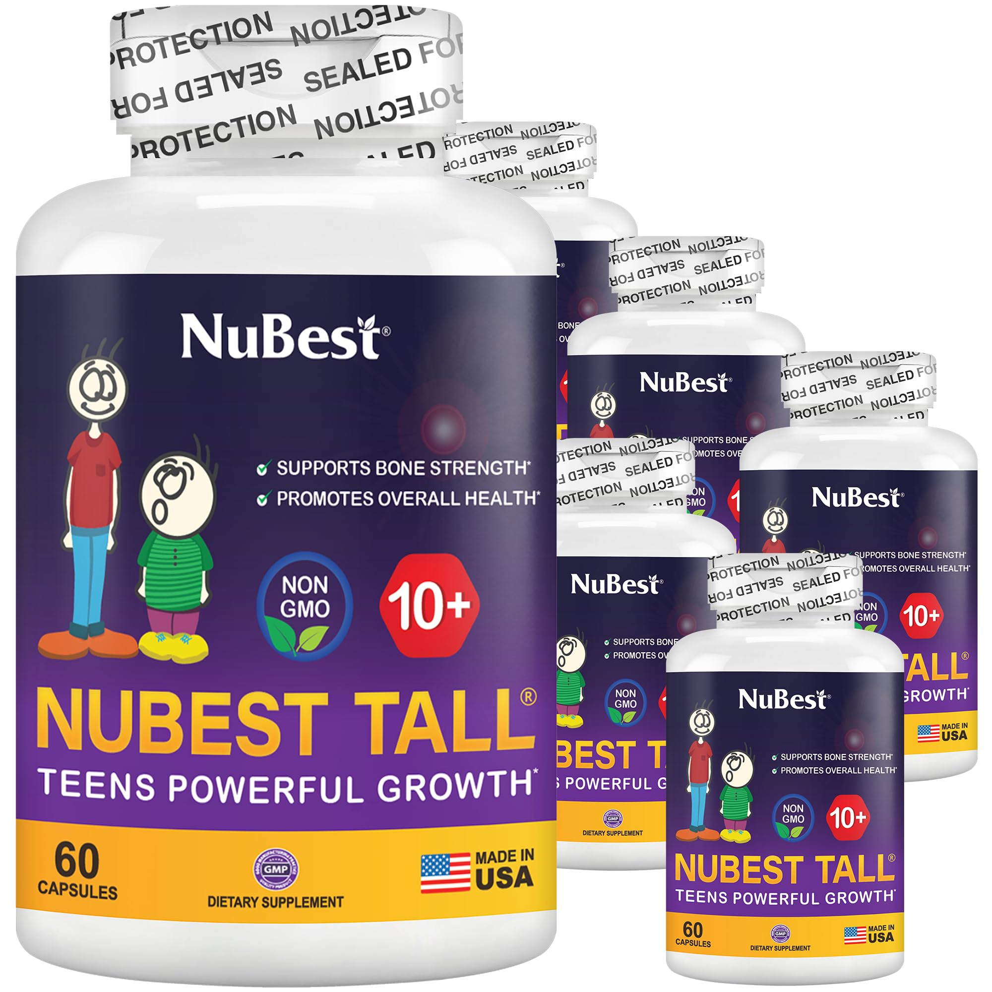 NuBest Tall 10+ powerful growth support for teens 60 capsules