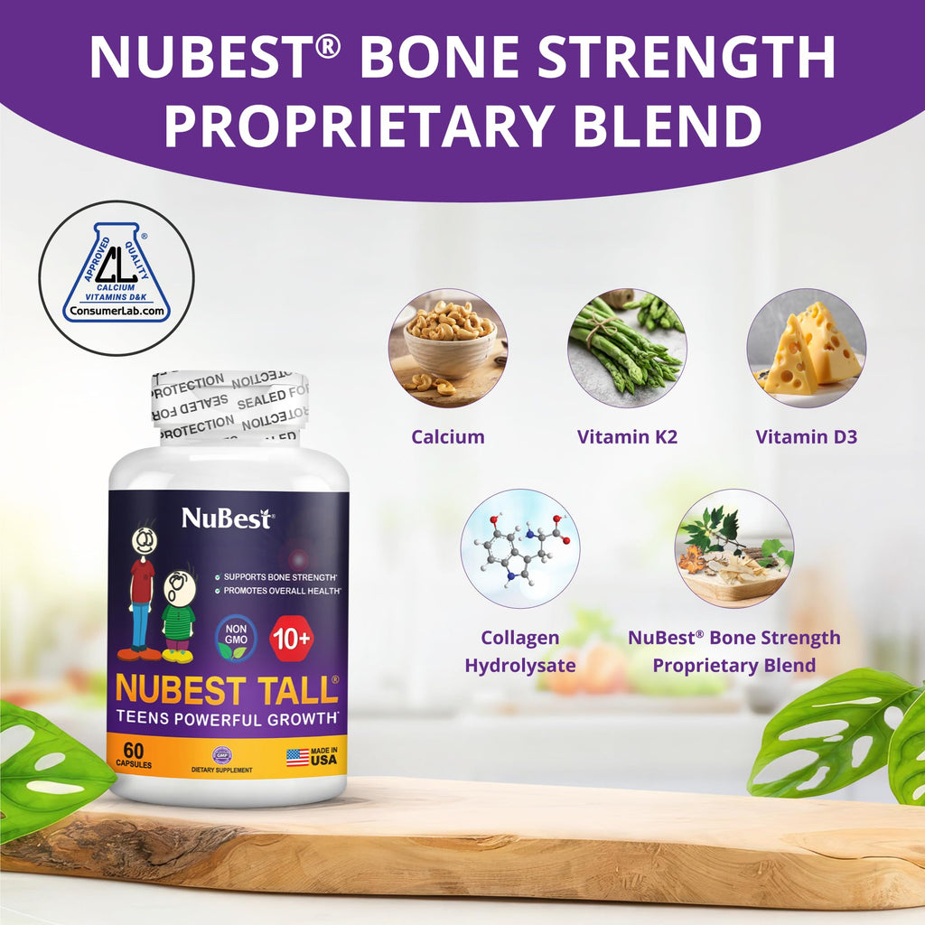 NuBest Tall 10+ powerful growth support for teens 60 capsules