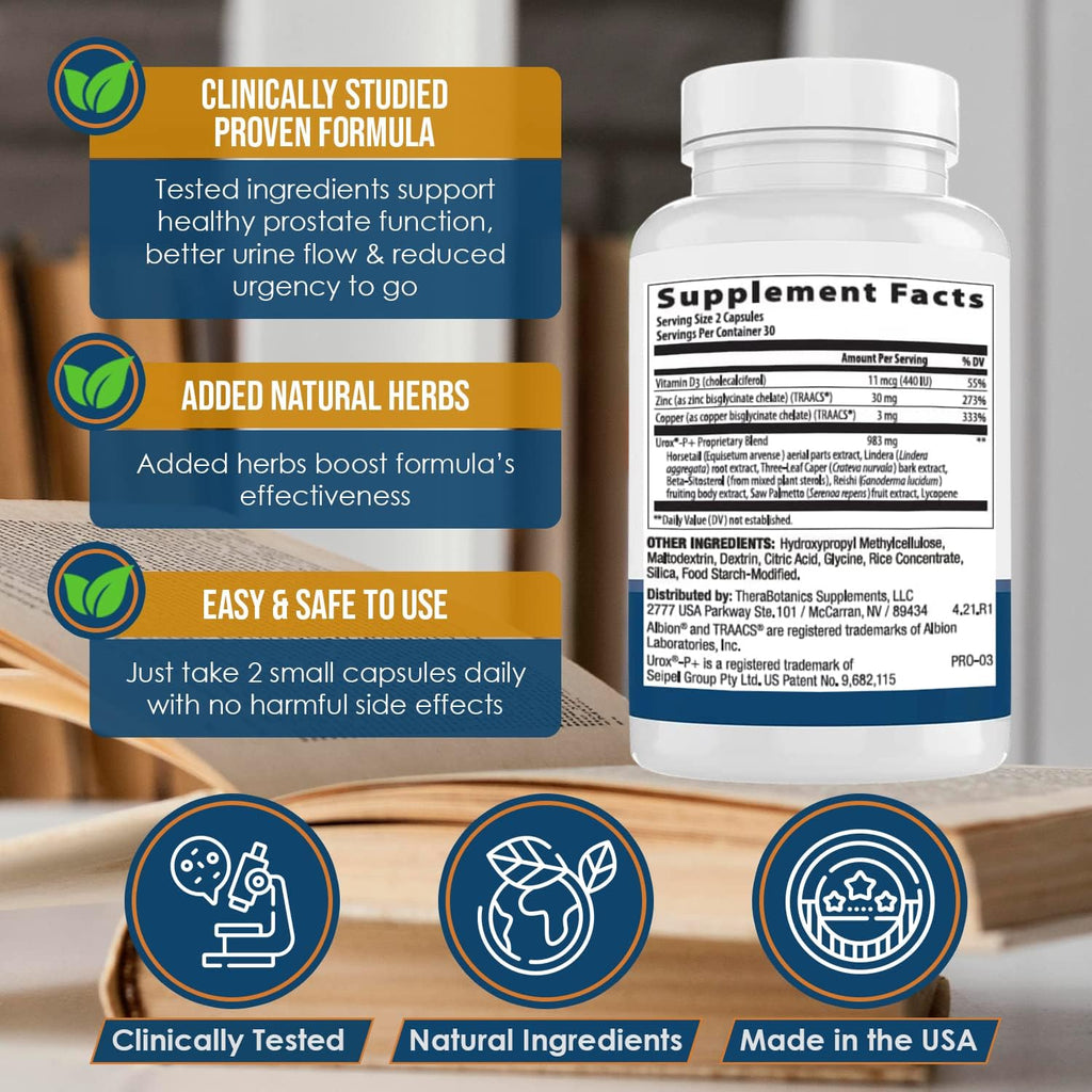 Ideal Prostate - Powerful Prostate Supplement for Men – Natural Prostate Relief with Saw Palmetto, Beta Sitosterol, Lycopene, Zinc, Horsetail & Vitamin D3 – 60 Capsules