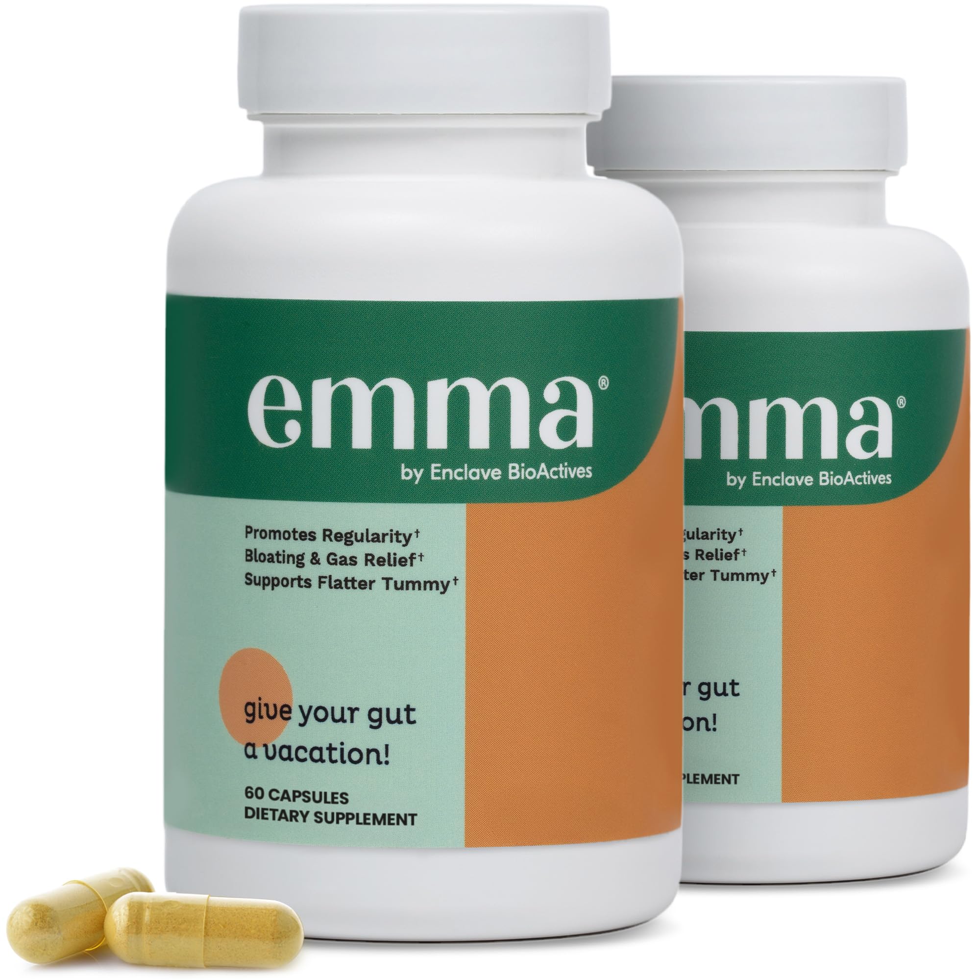 Emma Gut Heath Gas and bloating relief supplement - 60 capsules