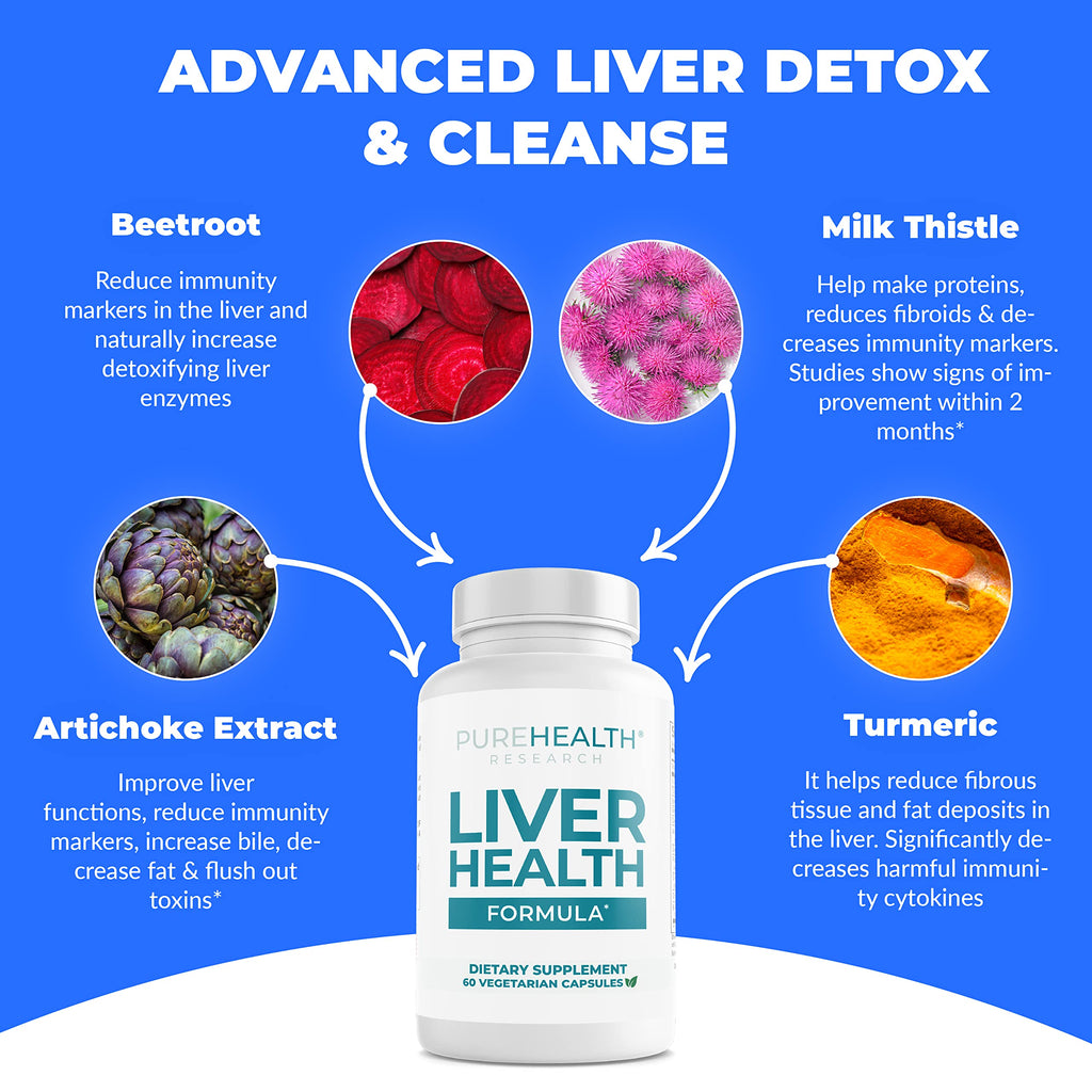 Pure Health Research Liver Health Formula, 60 Vegetarian Capsules